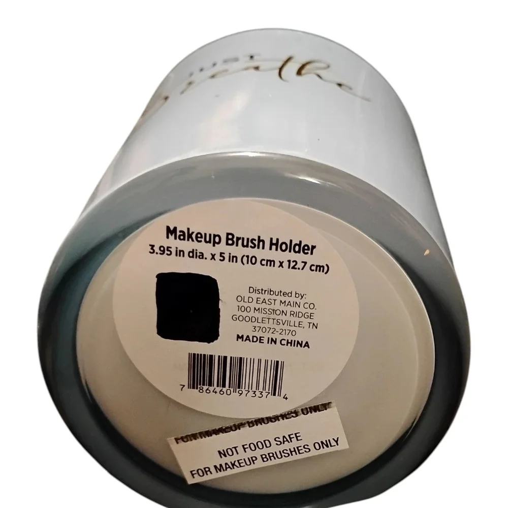 Just Breathe White Candle Holder